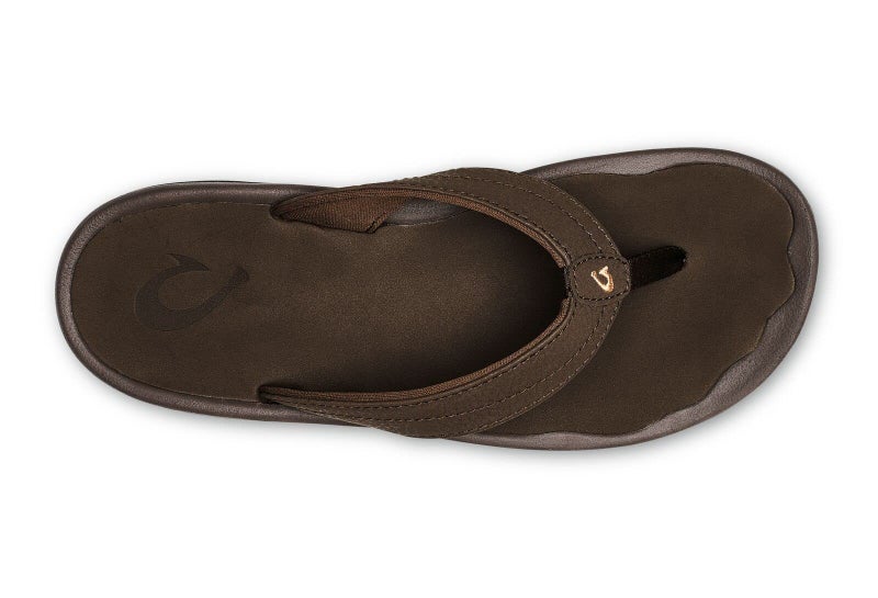 OLUKAI Ohana Women's Beach Sandals, Water Resistant Flip Flops, Arch Support & Comfort Fit, Lightweight & Durable, Enhanced Grip & Traction, Dk Java/Dk Java, 10 - Image 2